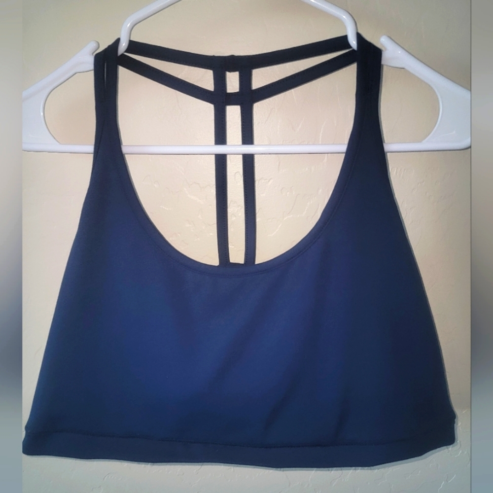 Threads 4 Thought 3X navy sports bra